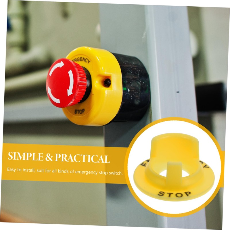ABOOFAN Push Button Switch Cover Protector Emergency Stop Warning Guard