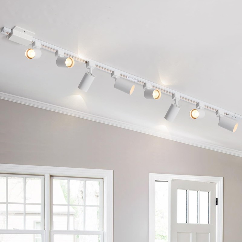 Hiiglxii 6-Light LED Track Lighting Kit with 6.6FT H Track