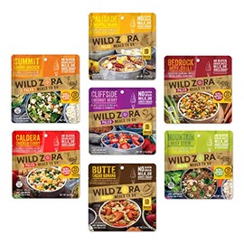 Wild Zora Paleo Meals To Go - Freeze Dried Meals for Backpacking & Camping - Gluten Free, Grain Free, No Added Sugar - Includes Breakfast & Dinner Options (7-Pack)
