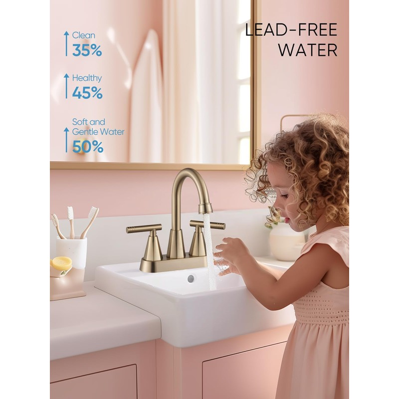 Cobbe Bathroom Faucets for Sink 3 Hole, 4 Inch with