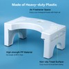 Foldable Toilet Potty Stool for Adults, 7" Heavy Duty Plastic Portable Squatting Poop