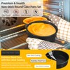 P&P CHEF Non-stick Cake Pan Set of 4, 4 Inch