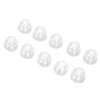 10Pcs Sound Amplifier Tips Silicone Anti Static Noise Reduction Double