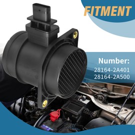 JUUDDENPARTS Car Mass Air Flow Meter MAF Sensor, Replacement for HYUNDAI Matrix 1.5 CRDi 04-10 Getz 1.5 CRDi 05-09, Replaces 28164-2A401, 28164-2A500