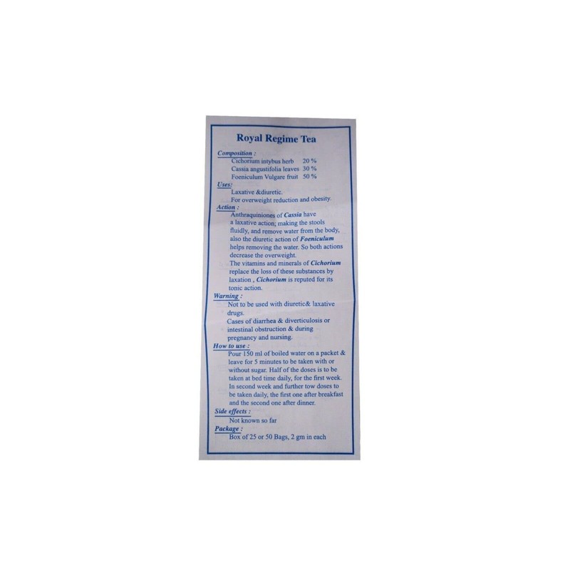 Egyptian Royal Regime Tea (250 Tea Bags) Pack of 5