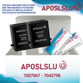 Subzero Air Purification Cartridge 7007067-Air Filter Replacement For Refrigerator Sub-Zero. APOSLSLU 7007076 Air Filter (2 pack)