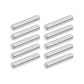 sourcing map 10Pcs 5mm x 25mm Dowel Pin 304 Stainless Steel Pegs Support Shelves Silver Tone