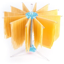 PASTALINDA Pasta Drying Rack, Pasta Dryer, 12 Polycarbonate 20 cm Long arms, Stainless Steel. 40 cm. Height. - Acqua