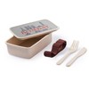 Fabulous Lunch Box Lunch Box with Cutlery Grey Bombay Minimalist