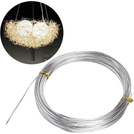 14 Gauge Aluminum Wire 131.2 Feet, Silver Aluminum Wire 2mm, Craft Armature Wire, Bendable Metal Wire for Making Beading Jewelry Craft Dolls Skeleton DIY Crafts (32.8 Per Roll,4 Packs)