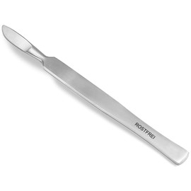 Professional Callus Scraper, Blunt Scalpel, Cream Scraper, Made of Stainless Steel, Callus Remover, Pedicure Scraper for Gentle Removal of Calluses for Foot Care, 14.5 cm (Model 1)