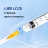 100Pack 2.5ml/cc Syringe Measuring Tools with 25G, Plastic Luer Lock