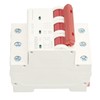 3P Miniature Circuit Breaker DIN Rail Mounted Short Circuit Protection