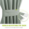 PONY DANCE Sage Green Front Dood Side Windon Curtains -