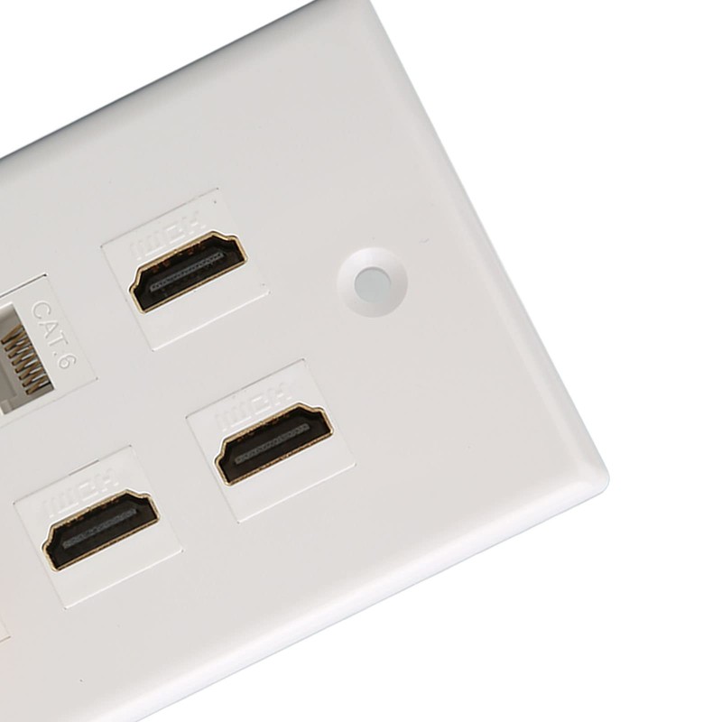 for HDMI and Network Wall Plate, 6 Ports HD Network