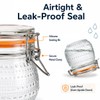 WACOI 16 Oz Glass Storage Jars with Airtight Lids 6