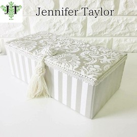 Jennifer Taylor 32806JB Cartonnage Haruno Gray Jewelry Box