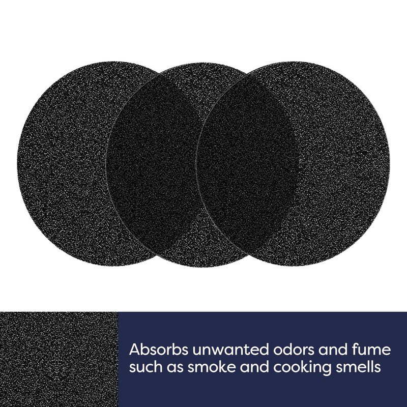 CIARRA Portable Range Hood Carbon Filters, Replacement Charcoal Filters for