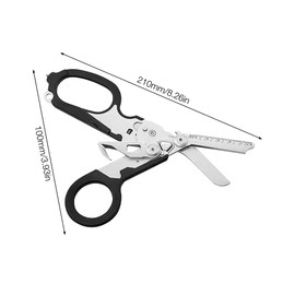 AVCXEC Raptor Response Emergency Scissors, Rescue Scissors, Emergency Service Scissors Raptor with Holster, Belt Cutter, Glass Breaker, Multifunctional Scissors, Rescue Service, Emergency Scissors for