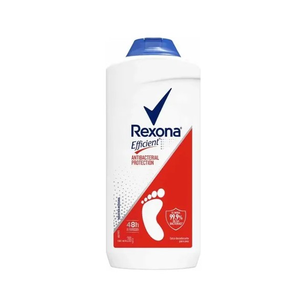 Talco para Pies Rexona Efficient Antibacterial 200 g