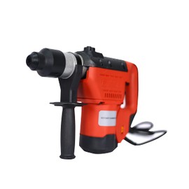 LJLB Powerful Rotary Hammer for Precision Drilling, Lightweight Design, Heavy Duty Concrete and Metal Work, Black and Red