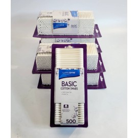 CareOne Cotton Swabs 500 Count (Pack of 6) 3,000 Swabs