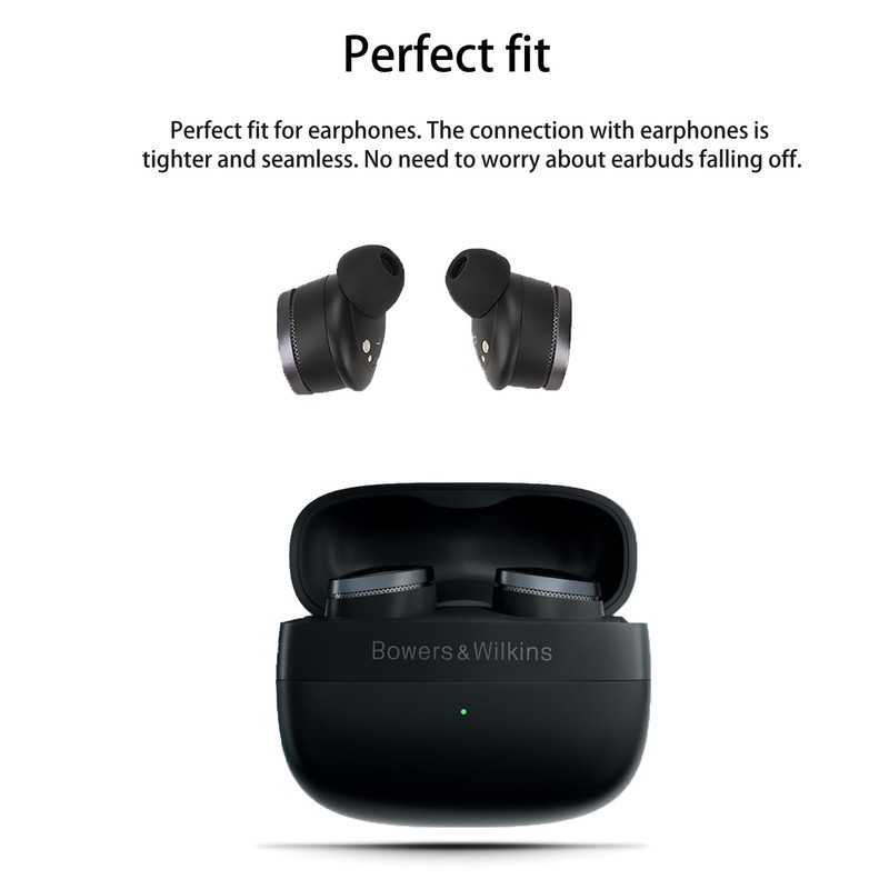 Replacement Earbuds for Bowers & Wilkins Pi8 Wireless Earbuds,NOUKAJU Silicone
