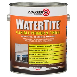 Zinsser 5061 WaterTite Flexible Primer & Finish, Gallon, Flat White