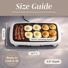 COOK WITH COLOR Electric Griddle 1200W, Nonstick Surface for Pancakes,
