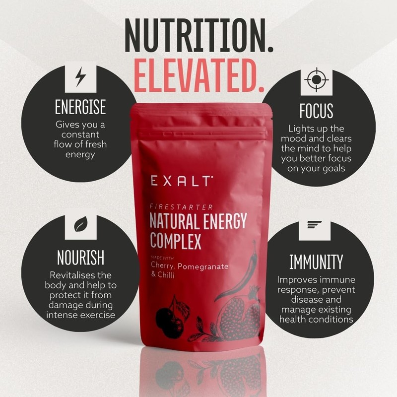 EXALT | Natural Pre-Workout Energy Powder | Natural Caffeine |