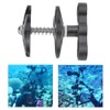 Aluminium Alloy Black Diving Triple Ball Clamp Outdoor Camera Arm