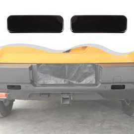 HTHE Rear Fog Light Tail Lights Lamp Frame Cover Compatible with Ford Bronco Sport 2021-2024+ Exterior Accessories (Smoked Black)