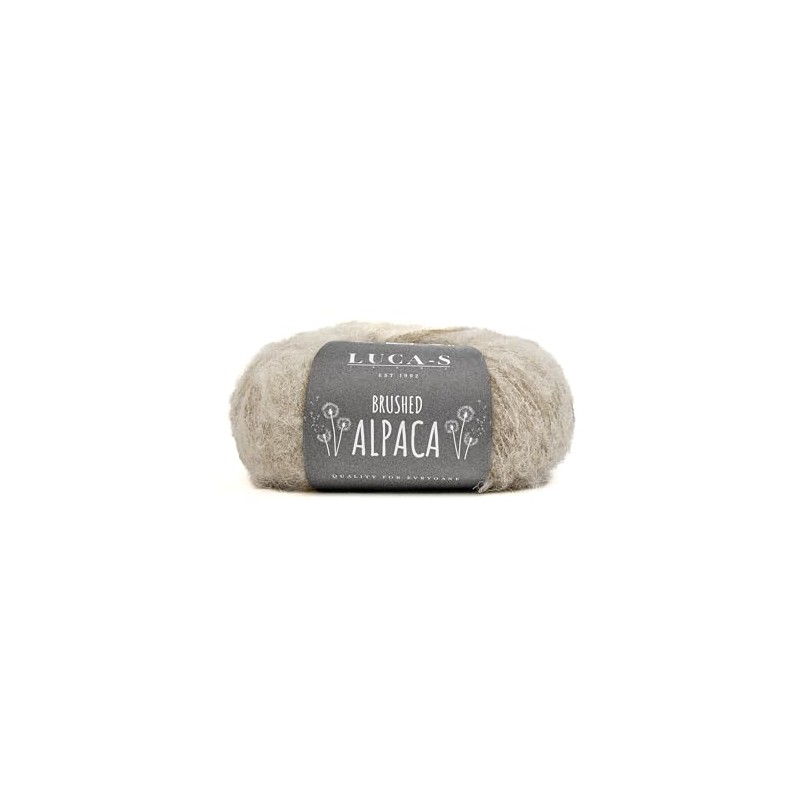 Luca-S Yarns Brushed Alpaca, Super Soft & Fluffy Alpaca Yarn,
