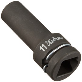 Koken 14301X-11 1/2 (12.7 mm) SQ. Impact Hexagonal Semi-Deep Socket (Thin) 0.4 inches (11 mm)