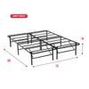 Bed Frame Metal Platform Bed Frame High Mattress Foundation Queen
