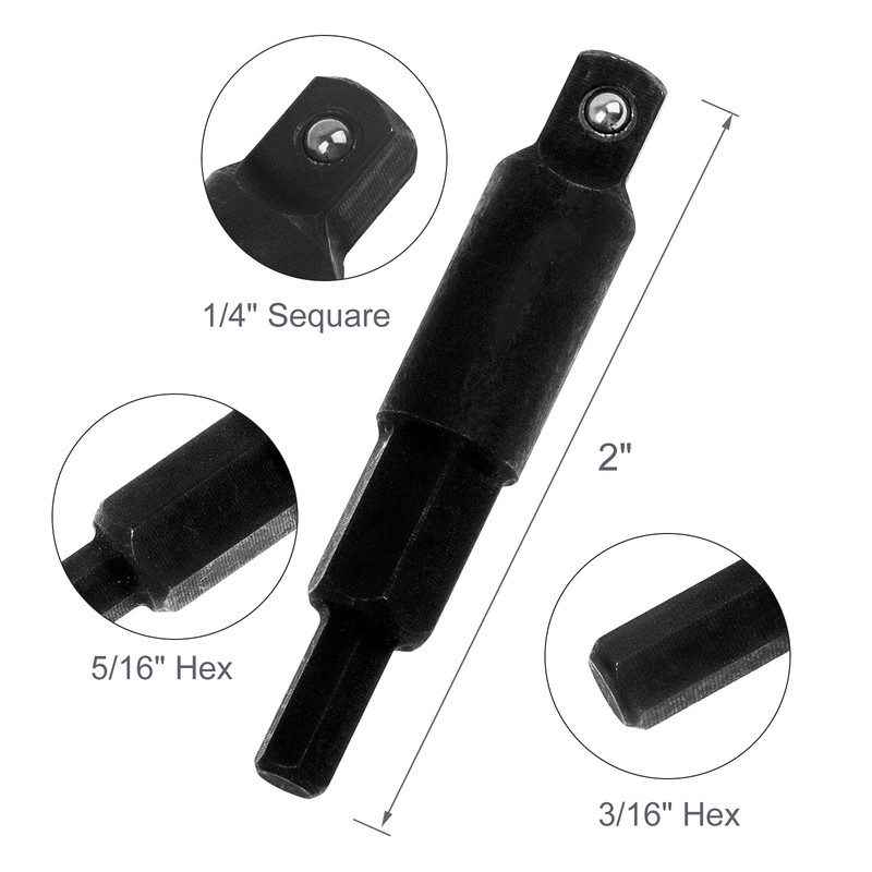 Timsec HVAC Service Wrench, Refrigeration Wrench With 2 Pcs HVAC