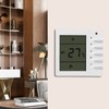 Thermostat, Manual Buttons Air Conditioning Thermostat LCD Screen Display Easy