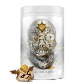Underground Bio Labs/Panda Supps Skull High Stim/Nootropic Pre-Workout, 403mg Caffeine for Tunnel Vision Focus,Pump, Unparalled Energy (40 Scoops) (Lemon Blueberry Pineapple) Insane in The Membrane