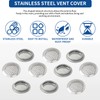BuxiuGK Pack of 20 53 mm Stainless Steel Round Ventilation