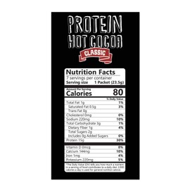 Protein Hot Chocolate, Keto Hot Chocolate Mix, Low Carb Hot Cocoa, 15g Protein, 2g Net Carbs, Low in Sugar, Instant Hot Coco, 7 Individual Macro-Controlled Packages (Classic, 5 Pack)
