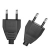 Euro Plug, 2 Pieces Flat Plug, Euro Plug Flat, Power