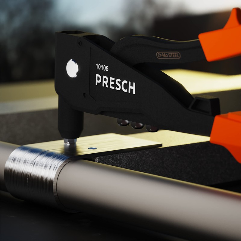 Presch Rivet Gun - Robust Professional Riveter Rivet Gun -