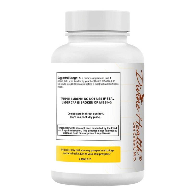Dr. Colbert's High Potency Turmeric with Bioperine 60 Capsules 500MG