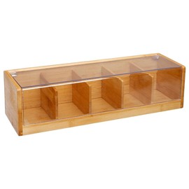 Boîte à thé en bambou 5 compartiments