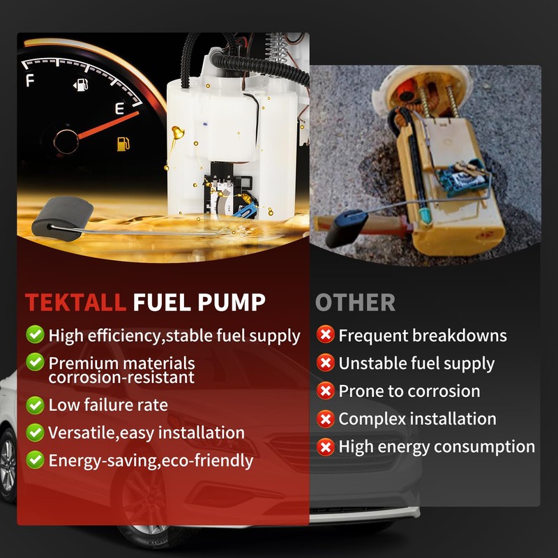 Tektall 31110-D5500 Electric Fuel Pump Assembly for 2015-2019 Hyundai Sonata,