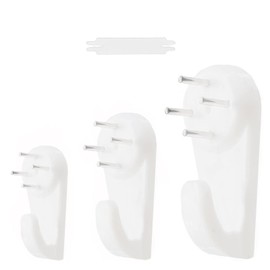 HRLORK 60 Pcs Picture Hanging Kit Assorted Picture Hanging Hooks Non-Trace Picture Hooks Hard Wall Drywall Picture Hanger Hook Set for Fixing Picture Photo Frame