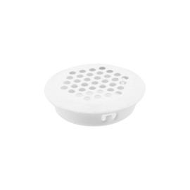 Semetall Air Vents 20 Pack 35mm(1-3/8") Stainless Steel Circular Soffit Vent Round Vent Mesh Hole Louver for Kitchen/Bathroom/Cabinet/Wardrobe/Shoebox (White)
