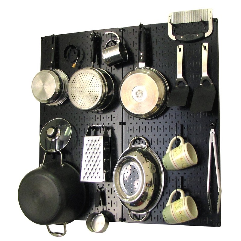 Wall Control Kitchen Pegboard Organizer Pots and Pans Storage Rack