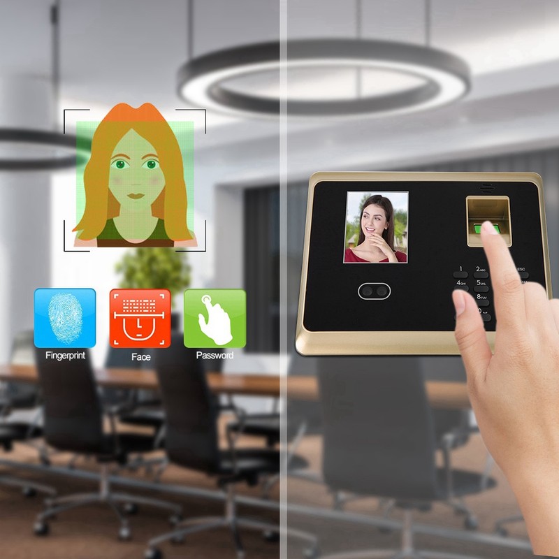 2.8in HD TFT Face Fingerprint Password Attendance Machine Access Control