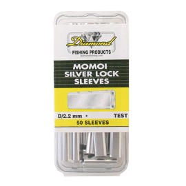 Diamond Momoi Aluminum Lock Crimps - H/1.35 MM 150 Lbs 50 Pack